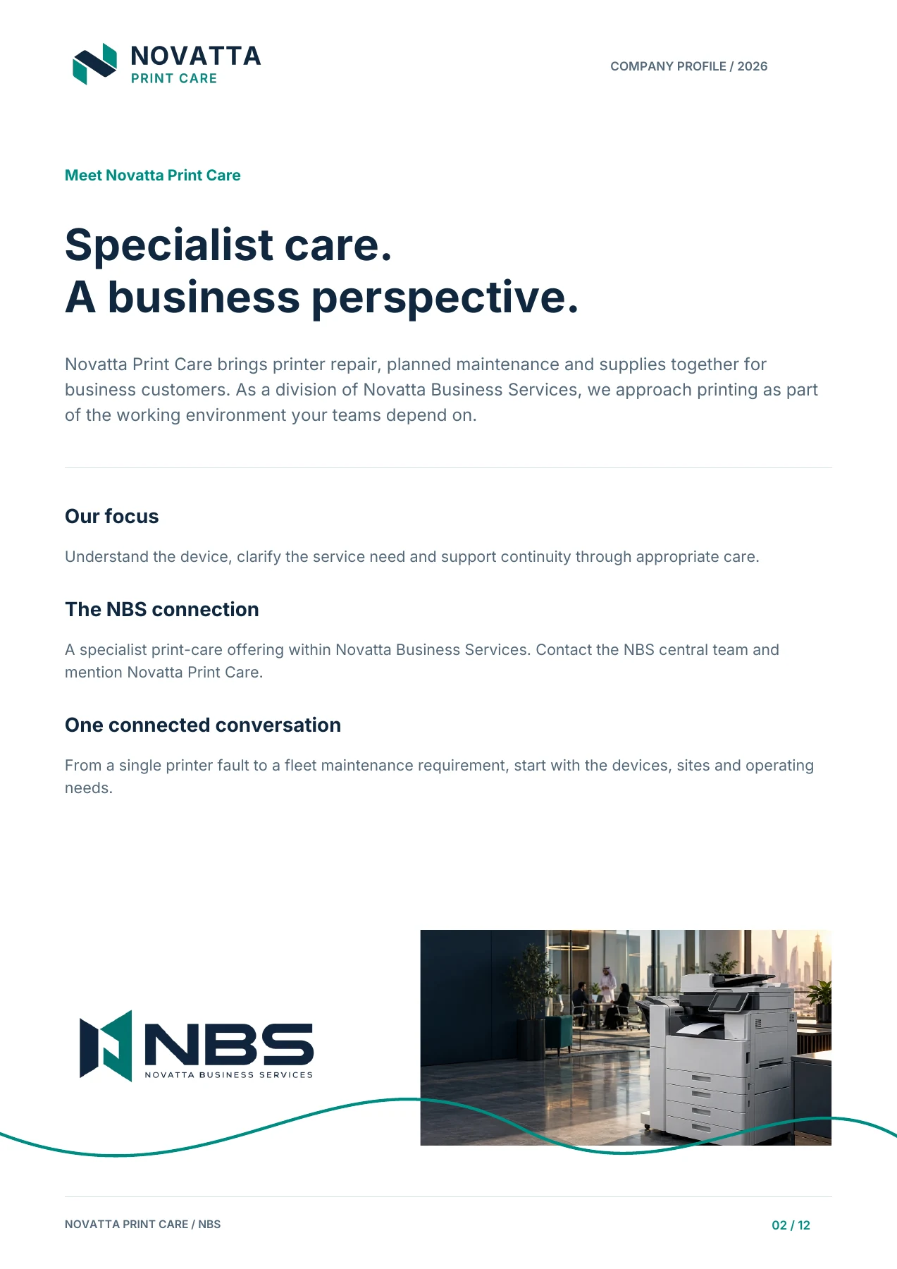 NPC company profile - Meet Novatta Print Care