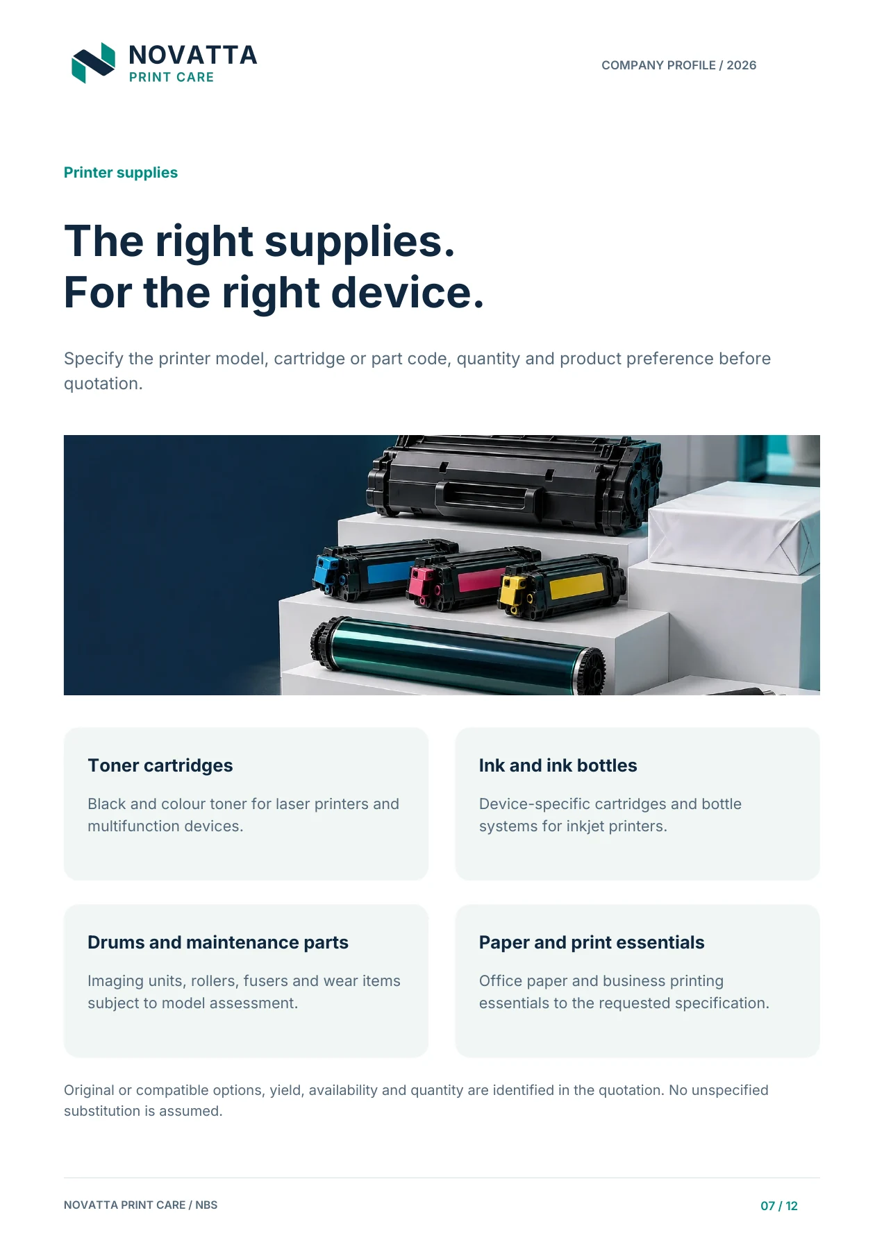 NPC company profile - Printer supplies